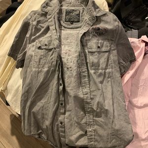 Men’s Affliction Short sleeve button up